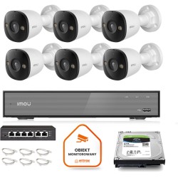 Zestaw monitoringu Imou 6x kamera PS3E-8Q0 8MP POE
