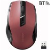 Mysz optyczna Ugreen MU006 bezprzewodowa USB 2.4GHz / Bluetooth 5.0 4000 DPI - czerwona