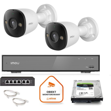 Zestaw monitoringu Imou 2x kamera PS3E-8Q0 8MP POE