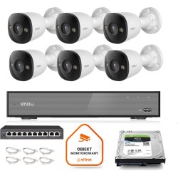 Zestaw monitoringu Imou 6x kamera PS3E-8Q0 8MP POE