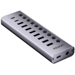 Unitek Hub USB C/USB A 10w1 5Gbps z włącznikami portów