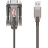 Kabel USB Unitek szeregowy USB-A do RS232 (DB9F)