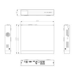 Rejestrator 5w1 Hilook 8 kanałowy 5MP DVR-8CH-5MP z dyskiem 2TB