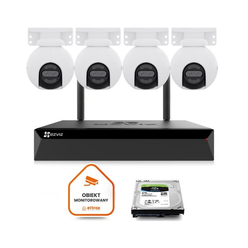 Zestaw do monitoringu Wi-Fi EZVIZ 4x H80x Dual 4K 8MP+2MP 4mm