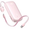 Powerbank Baseus EnerFill FC21 20000 mAh 22,5 W USB-A USB-C różowy z odłączanym kablem Lightning