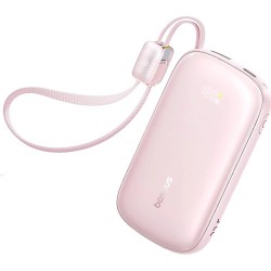 Powerbank Baseus EnerFill FC21 20000 mAh 22,5 W USB-A USB-C różowy z odłączanym kablem Lightning