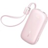 Powerbank Baseus EnerFill FC21 20000 mAh 22,5 W USB-A USB-C różowy z odłączanym kablem Lightning
