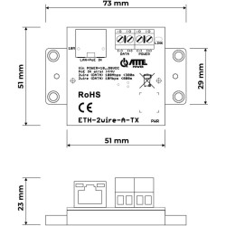 Zestaw aktywnych konwerterów ATTE ETH-2wire-A-SET2