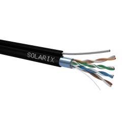 KABEL SKRĘTKA SOLARIX CAT.5E F/UTP UV SUCHY Z LINKĄ NOŚNĄ 305m