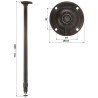 UCHWYT DO KAMER TELESKOPOWY SUFITOWY BR-60X120 Black