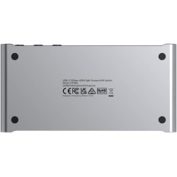 Przełącznik KVM Unitek USB-C 10Gbps z HDMI i transferem plików między systemami