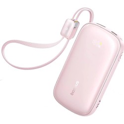 Powerbank Baseus EnerFill FC21 20000 mAh 22,5 W USB-A USB-C różowy z odłączanym kablem Lightning