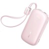 Powerbank Baseus EnerFill FC21 20000 mAh 22,5 W USB-A USB-C różowy z odłączanym kablem Lightning