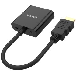 Unitek Y-6333 adapter HDMI to VGA + audio