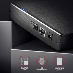 Obudowa zewnętrzna AXAGON EE35-XA3  aluminiowa, USB 3.2 Gen 1 SATA 3G 3.5"
