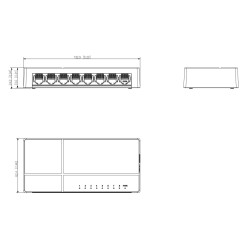 SWITCH DAHUA PFS3008-8GT-L-V2