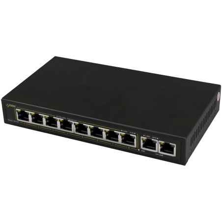 SWITCH POE PULSAR SG108 10-PORTÓW (8xPoE + 2xUPLINK)