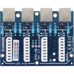 Moduł LAN z zabezpieczeniem przeciwprzepięciowym ECO z ochroną PoE EWIMAR PTU-54-ECO/PoE
