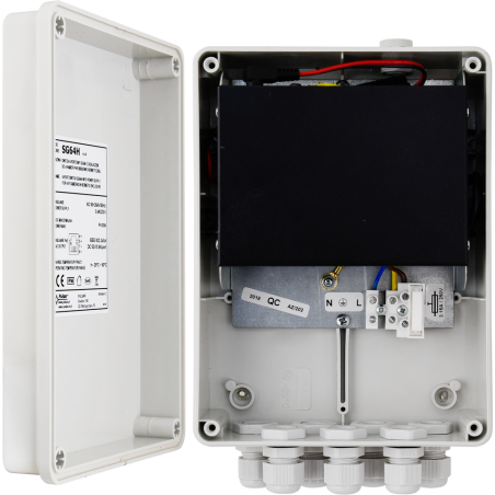 Switch 6-portowy SG64H z zasilaczem do 4 kamer IP w obudowie hermetycznej