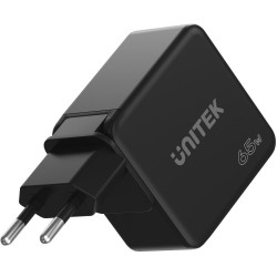 Ładowarka sieciowa Unitek 65W GaN Quick Charge (2x USB-C PD + USB-A)