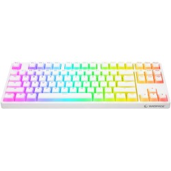 Klawiatura przewodowa Rampage TKL GHOST biały