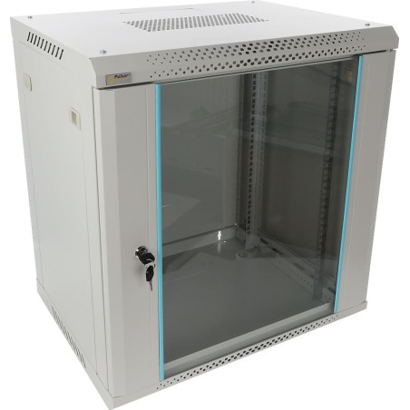 Szafa Rack 12U wisząca do złożenia 600x450 Pulsar RWA1266-G szara
