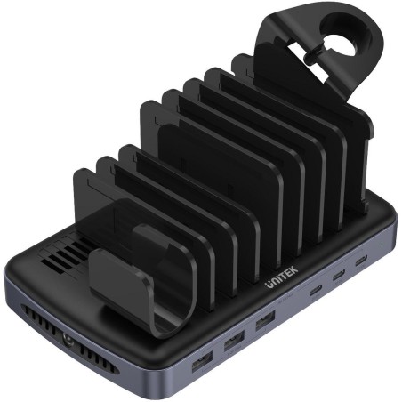 Unitek Stacja ładująca 3 x USB-A 20W, 3 x USB-C PD 60W, 80W