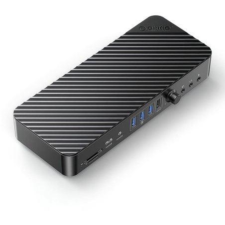 Orico Stacja dokująca USB-C 10 Gbps, 2x DP 4K, HDMI 4K, PD 60W, 6x USB-A, karty SD, audio