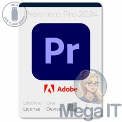Premiere Pro 2024 -  Licencja Wieczysta (LifeTime) - Windows - Licencja Biznes - BOX (USB)