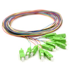 12X PIGTAIL SC/APC SM G657A2 GOLD zestaw 12x 2m