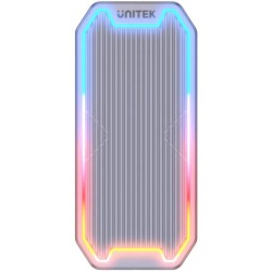 S1210B Unitek Obudowa dysku M.2 SSD NVMe/SATA 10Gbps RGB