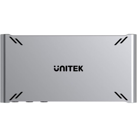 Przełącznik KVM Unitek USB-C 10Gbps z HDMI i transferem plików między systemami