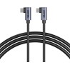 Unitek kabel USB-C do USB-C PD 100W podwójny 90 stopni, 0,5m