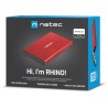 Zewnętrzna obudowa dysku Natec Rhino Go SATA 2.5cala USB 3.0 Czerwony
