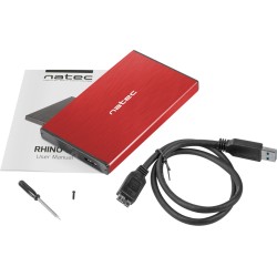 Zewnętrzna obudowa dysku Natec Rhino Go SATA 2.5cala USB 3.0 Czerwony