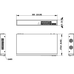 Switch Hikvision DS-3E1512HP-SI-8P2T2F