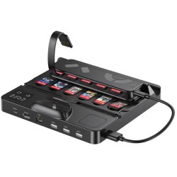 Unitek stacja ładująca Switch z przełącznikiem i czytnikiem kart do gier