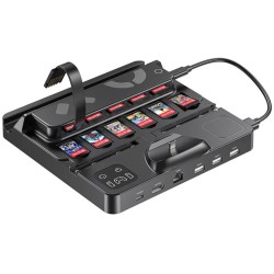 Unitek stacja ładująca Switch z przełącznikiem i czytnikiem kart do gier