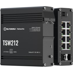Teltonika TSW212 switch przemysłowy zarządzalny 8xGE 2xSFP (TSW212000000) DIN