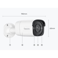 Kamera IP Reolink P320 5MP POE biała