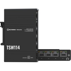 Teltonika TSW114 switch przemysłowy 5xGE (TSW114000000) DIN
