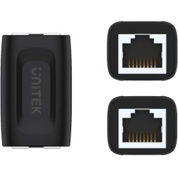 Adapter Unitek RJ45 (F) - RJ45 (F) Cat.6 1Gbps | Przedłużka sieciowa RJ45, Łącznik