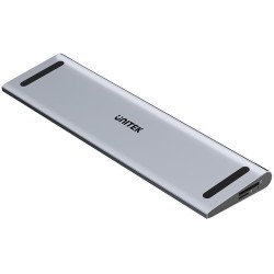 Unitek Stacja dokująca KVM z funkcją podstawki, potrójne wyjście 4K, USB-C, MST, HDMI 2.0