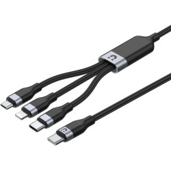 Unitek przewód ładujący USB 3 w 1 czarny