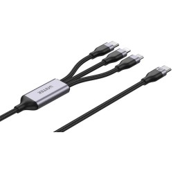 Unitek przewód ładujący USB 3 w 1 czarny