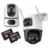 Zestaw 2 kamer IP IMOU Ranger Dual 10MP i Cruiser Dual 10MP z kartami pamięci 32GB