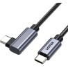 Unitek Kabel USB-C kątowy 90° PD100W 1m