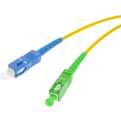 PATCHCORD ŚWIATŁOWODOWY SM SC/UPC-SC/APC SIMPLEX 1m