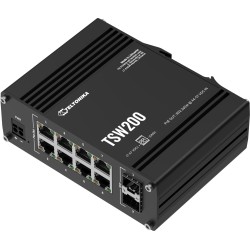 Teltonika TSW200 switch przemysłowy 8xGE 2xSFP PoE (TSW2000000B0) DIN