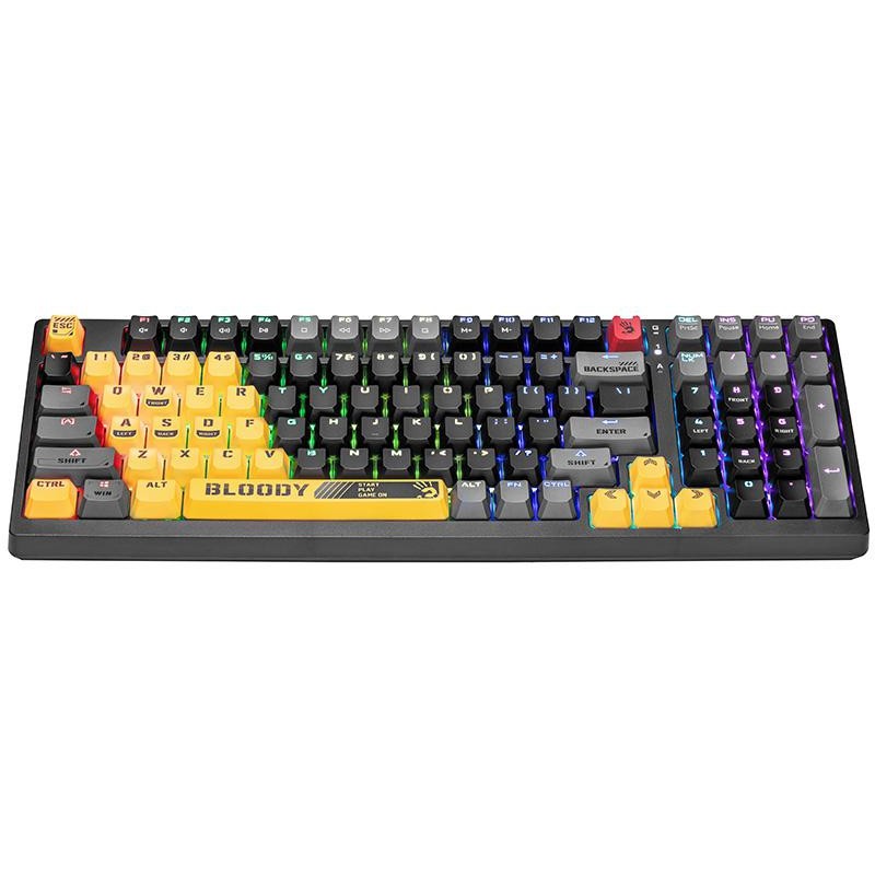 Klawiatura mechaniczna A4TECH BLOODY S98 USB Sports Lime (BLMS Red Plus Switches)